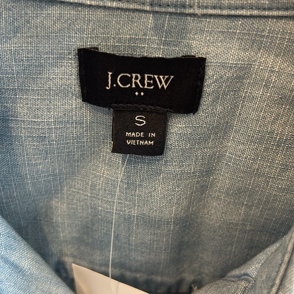 J. CREW NWT Chambray shirt signature fit size S NWT - Picture 5 of 6